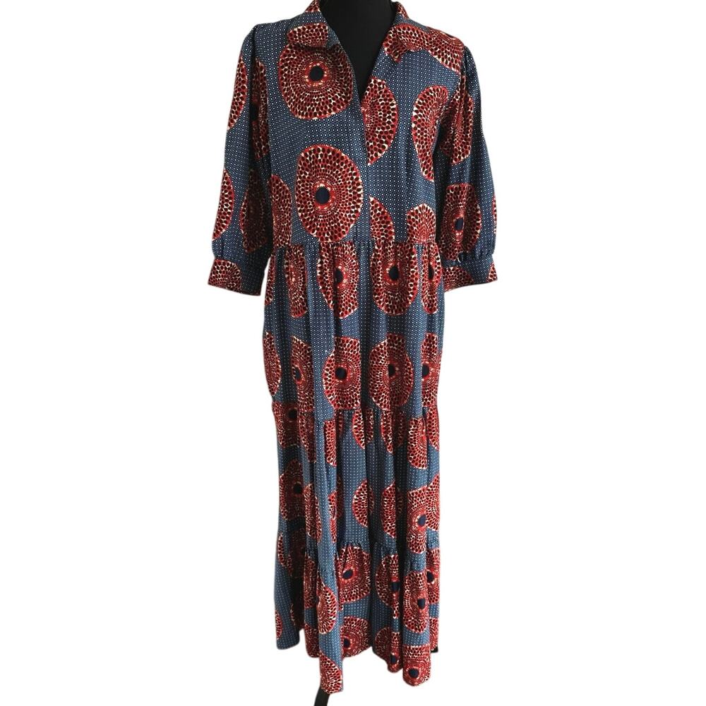 The OULA Maxi Print Dress - Size Medium - Never Worn - Picture 3 of 12